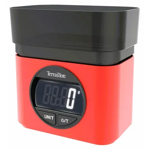 Balance de cuisine TERRAILLON BA22 Mythic 70's Rouge vue 3/4