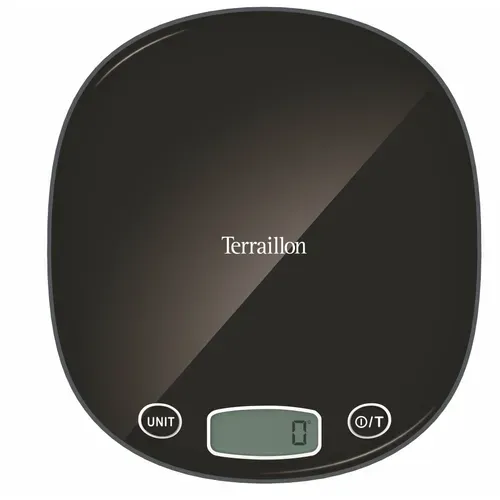 Balance de cuisine TERRAILLON MACARON + Noir Intense vue de face