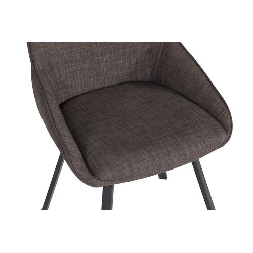 Chaise tissu BAXTER gris