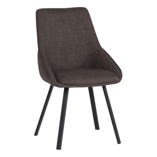 Chaise tissu BAXTER gris