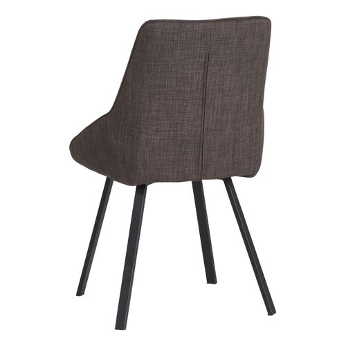 Chaise tissu BAXTER gris