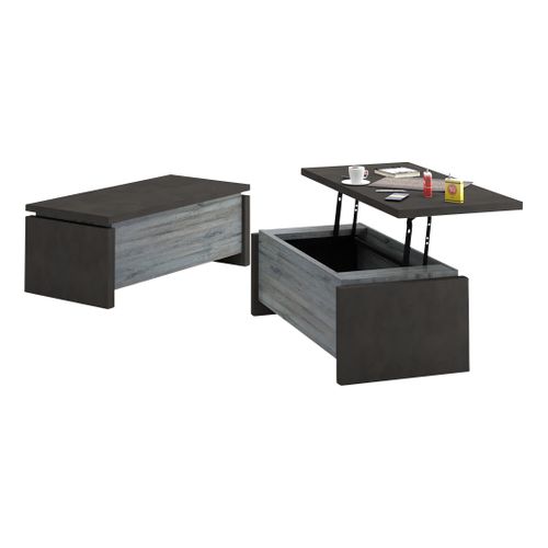 Table basse BAXTER imitation chêne gris