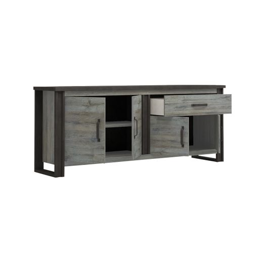 Buffet L.224 cm BAXTER imitation chêne gris