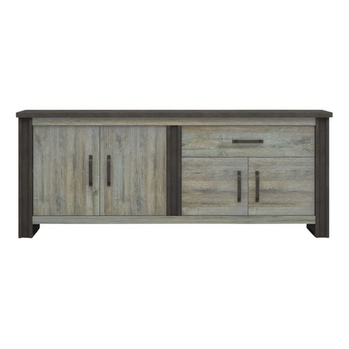 Buffet L.204 cm BAXTER imitation chêne gris