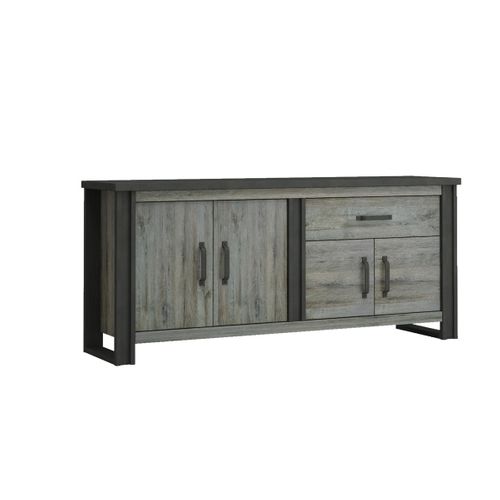 Buffet L.204 cm BAXTER imitation chêne gris