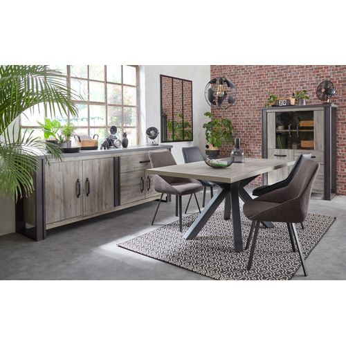 Buffet haut BAXTER imitation chêne gris