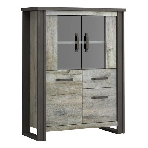 Buffet haut BAXTER imitation chêne gris