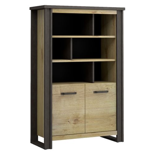 Bibliothèque BAXTER imitation chêne