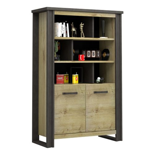 Bibliothèque BAXTER imitation chêne