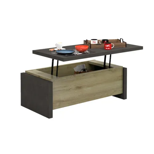 Table basse BAXTER imitation chêne