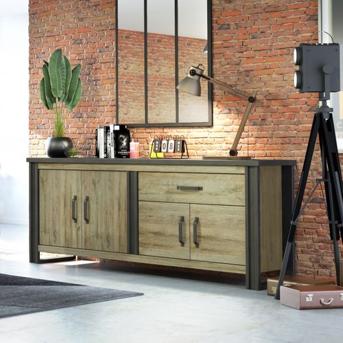 Buffet L.224 cm BAXTER imitation chêne