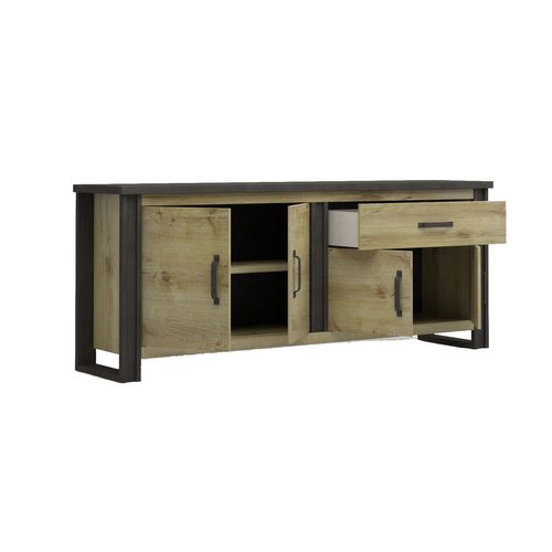 Buffet L.224 cm BAXTER imitation chêne