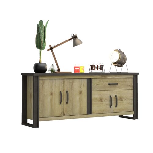 Buffet L.224 cm BAXTER imitation chêne