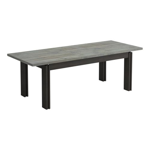 Table extensible L.180/225 cm BAXTER imitation chêne/ gris