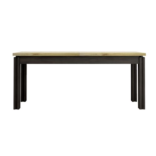 Table extensible L.180/225 cm BAXTER imitation chêne vue de face