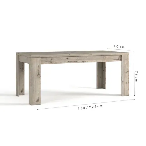 Table extensible L. 180/225 cm FOREST Imitation chêne