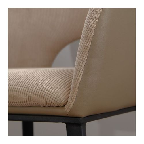 Fauteuil FOREST bi matière écru