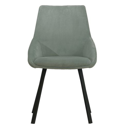 Chaise velour cotelé Baxter Céladon