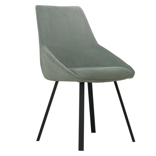 Chaise velour cotelé Baxter Céladon