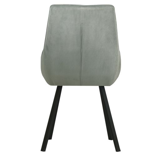 Chaise velour cotelé Baxter Céladon