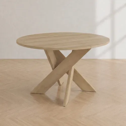 Table ronde DAVIS Imitation chêne