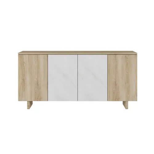Buffet 4 portes DAVIS Imitation chêne