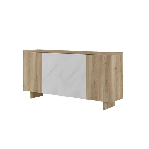 Buffet 4 portes DAVIS Imitation chêne