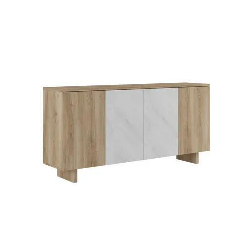 Buffet 4 portes DAVIS Imitation chêne