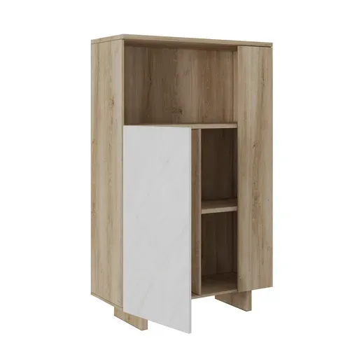 Buffet haut DAVIS Imitation chêne vue détaillée