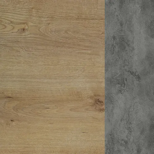 Table extensible L.180/210/240 TERRA Imitation chêne / béton ciré