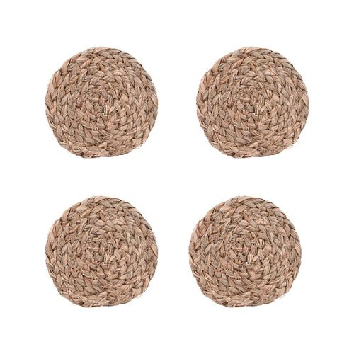 Set De 4 Dessous De Verre Jonc De Mer 11 Cm En Fibres