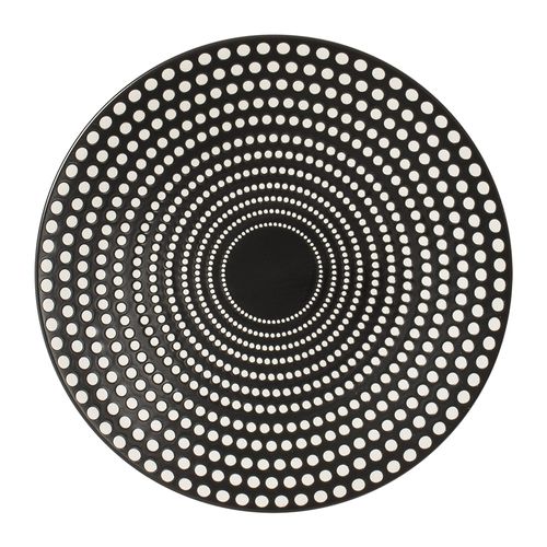 Assiette Plate Galaxy Pois 27 Cm (lot De 6) En Grès