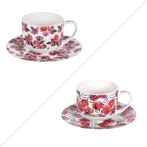 Coffret Déjeuner Rosalia 47 Cl (lot De 2) En Porcelaine