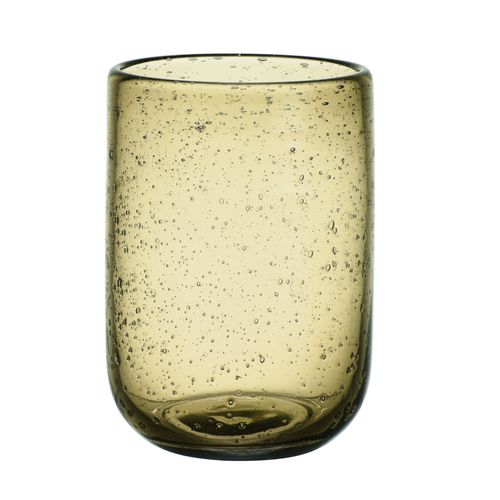 Gobelet Perla Bullé 25 Cl Ambre (lot De 6) En Verre