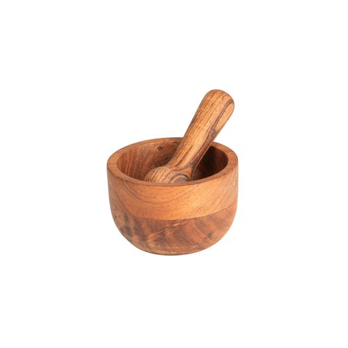 Mortier En Bois D'acacia 12 Cm En Bois