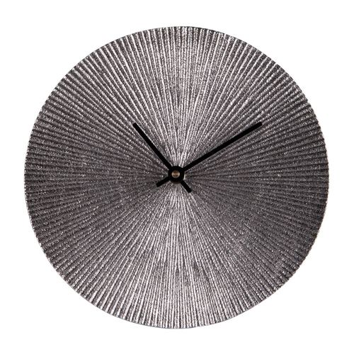 Horloge à Poser Soleil Argent En Métal 20 Cm En Métal