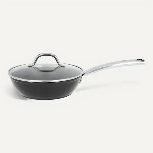 Sauteuse avec couvercle SITRAM Aluminium vue de face