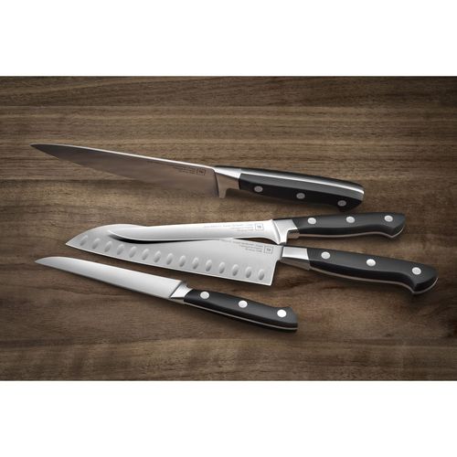 Bloc En Bois De 5 Couteaux Forgé Georges Noir En Acier Inoxydable (inox)