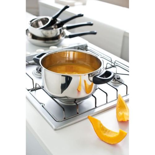 Faitout Avec Couvercle Polo - Ø 28 Cm - Gris - Tous Feux Dont Induction