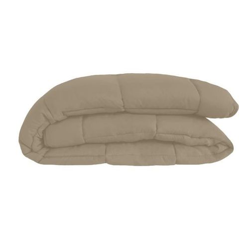 Couette Réversible Bicolore En Microfibre 400 Gr/m² - 260x240 Cm - Taupe