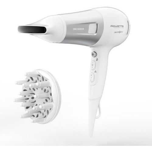 Sèche Cheveux Powerline 6 Réglages Vitesse/température - Blanc Et Argent - Cv5930f0