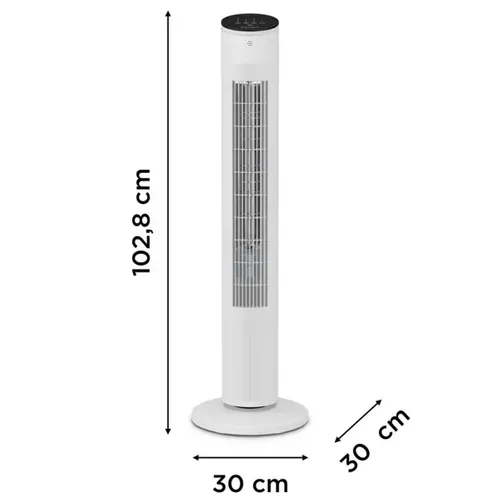 Ventilateur Colonne 102cm 40w 3 Vitesses Blanc Vu6871f0