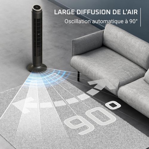 VENTILATEUR COLONNE ROWENTA VU7020F0 vue de profil