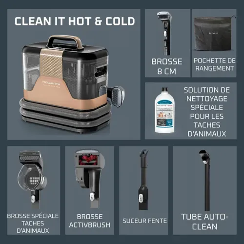 Aspirateur nettoyeur detacheur ROWENTA IN7021F0 vue accessoires