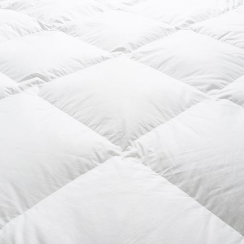 Couette Chaude Sensation Duvet - Coton - Louisette 140 X 200 Cm Blanc