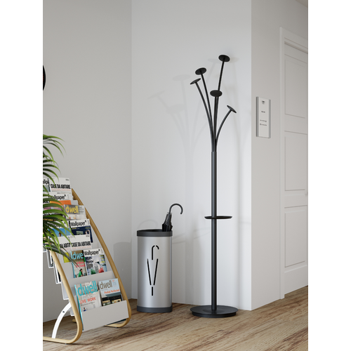 Porte-manteaux sur pied noir – design moderne - Ameublement