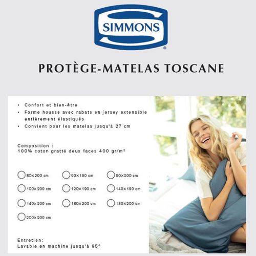 Protège Matelas Toscane 140x200