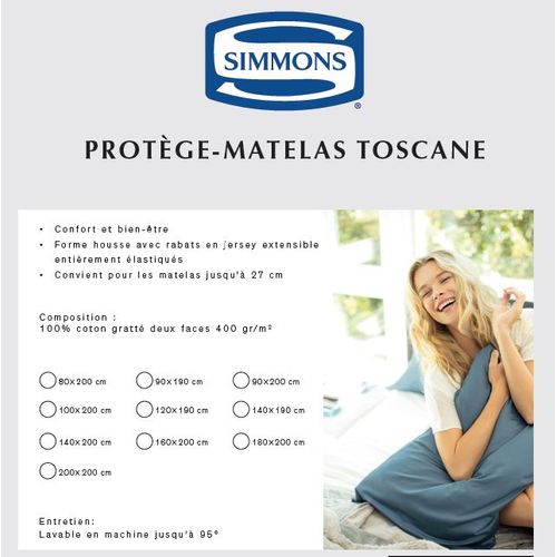 Protège Matelas Toscane 140x200