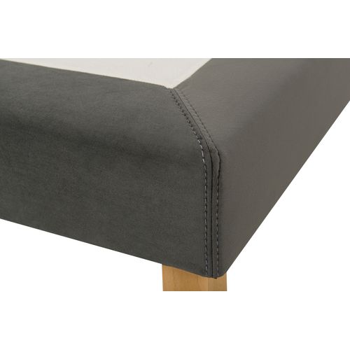 Sommier gris 140x190 cm SIMMONS DECO VELOUR vue accessoires