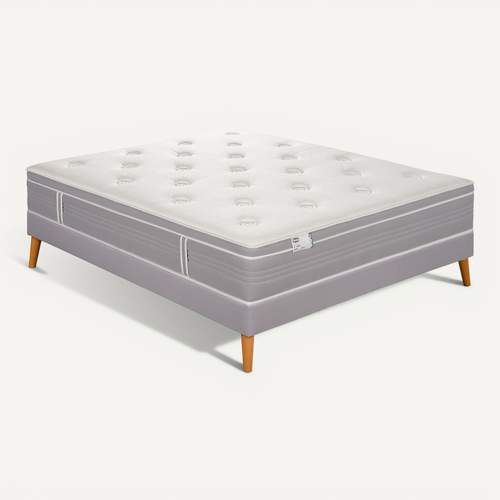 Ensemble matelas Ressort Ensachés 140x190 cm L'ELEGANT, Epaisseur 30 cm, Ferme + Sommier